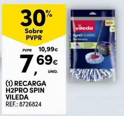 Continente recarga h2pro spin vileda promoção