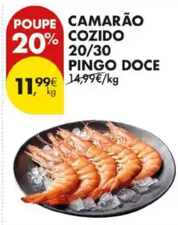 Pingo Doce Camarão cozido pingo doce promoção