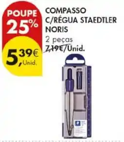 Pingo Doce Compasso c/régua staedtler noris promoção