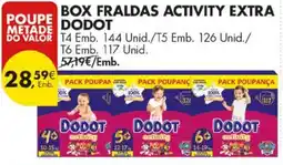 Pingo Doce box fraldas activity extra dodot promoção
