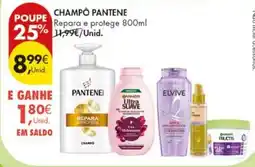 Pingo Doce Champô Pantene promoção