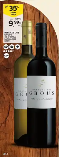 Continente herdade dos grous tinto/branco promoção
