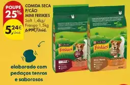 Pingo Doce comida seca p/cão mini friskies promoção