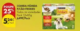 Pingo Doce comida húmida p/cão friskies promoção