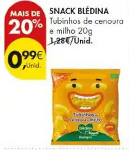 Pingo Doce Snack blédina tubinhos de cenoura e milho promoção