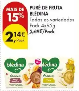 Pingo Doce Puré de fruta blédina promoção
