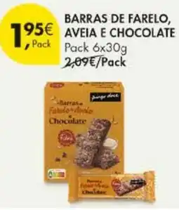 Pingo Doce Barras de farelo, aveia e chocolate promoção