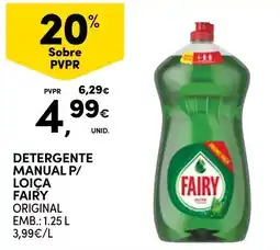 Continente Detergente manual p/ loiça fairy original promoção