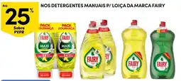 Continente detergentes manuais p/ loiça da marca fairy promoção