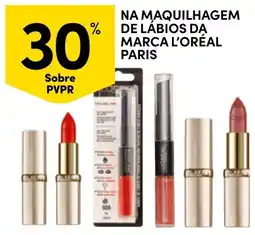 Continente Na maquilhagem de lábios da marca l'oréal paris promoção
