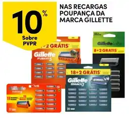 Continente Nas recargas poupança da marca gillette promoção