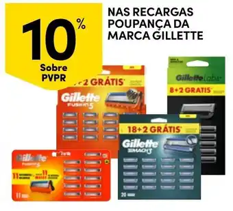 Continente Nas recargas poupança da marca gillette promoção