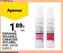Continente Espumas volumę e caracóis mylabel promoção