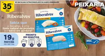 Continente No bacalhau ultracongelado da marca riberalves promoção