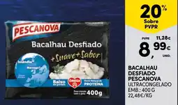Continente Bacalhau desfiado pescanova promoção