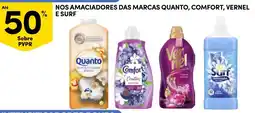Continente Nos amaciadores das marcas quanto, comfort, vernel e surf promoção