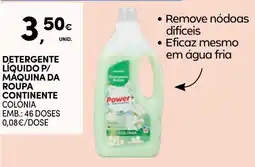 Continente Detergente líquido p/ maquina da roupa continente promoção