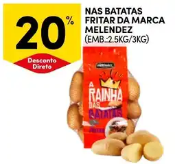 Continente Nas batatas fritar da marca melendez promoção