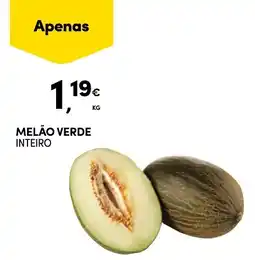 Continente melão verde inteiro promoção