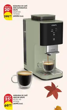 Pingo Doce máquina de café semi-automática krups promoção