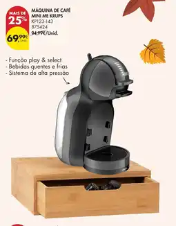 Pingo Doce Máquina de café mini me krups promoção