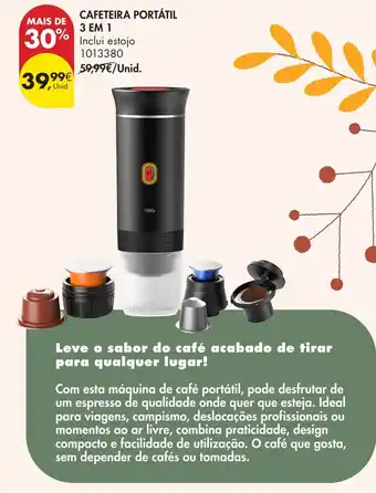 Cafeteira portátil 3 em 1