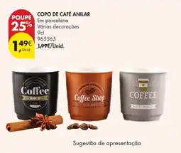 Pingo Doce Copo de café anilar promoção