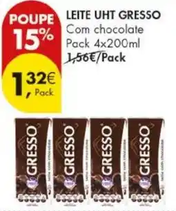 Pingo Doce Leite uht gresso com chocolate promoção
