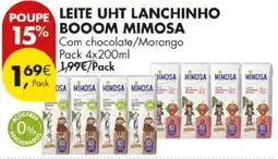 Pingo Doce Leite uht lanchinho booom mimosa promoção