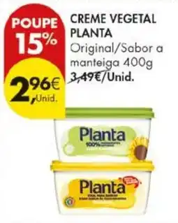 Pingo Doce creme vegetal planta promoção