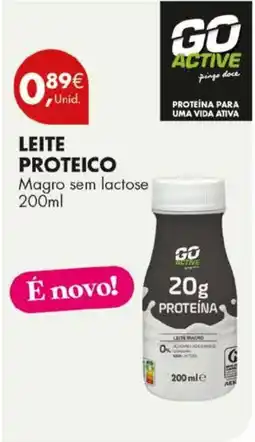 Pingo Doce Leite proteico go active promoção