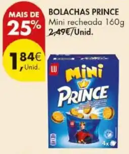 Pingo Doce Bolachas prince mini recheada promoção