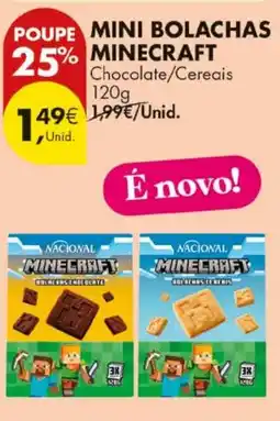 Pingo Doce Mini bolachas minecraft promoção