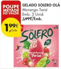 Pingo Doce Gelado solero olá morango twist promoção
