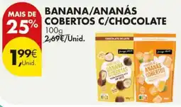 Pingo Doce Banana/ananas cobertos c/chocolate promoção