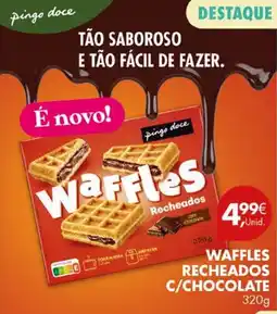 Pingo Doce Waffles recheados c/chocolate promoção
