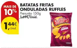 Pingo Doce batatas fritas onduladas ruffles promoção