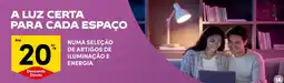 Continente artigos de iluminação e energia promoção