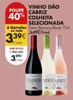 Pingo Doce vinho dão cabriz promoção