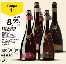 Continente Espumante terras do demo promoção