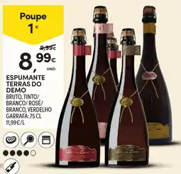Continente Espumante terras do demo promoção