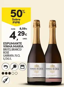 Continente Espumante Vinha Maria Bruto, Branco/Rosé promoção
