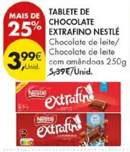 Pingo Doce Tablete de chocolate extrafino nestlé promoção