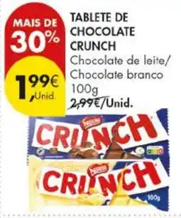 Pingo Doce Tablete de chocolate crunch promoção
