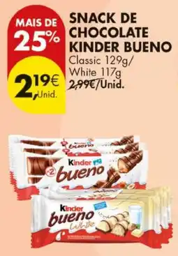 Pingo Doce Snack de chocolate kinder bueno promoção