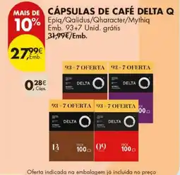 Pingo Doce cápsulas de café delta q promoção