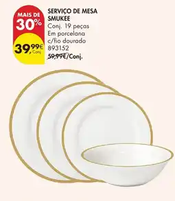 Pingo Doce serviço de mesa smukee promoção
