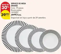 Pingo Doce serviço de mesa smukee promoção