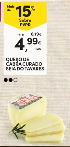 Continente Queijo de cabra curado seia do tavares promoção