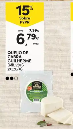 Continente Queijo de cabra guilherme promoção